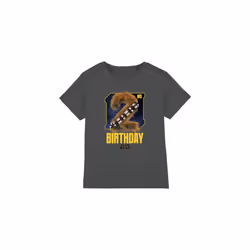 Star Wars Childrens/Kids Chewbacca Space 2nd Birthday T-Shirt - 3-4 Years, Charcoal