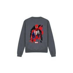 Spider-Man Unisex Adult Symbiote Sweatshirt - S, Charcoal