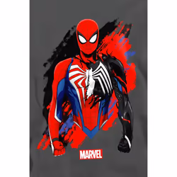 Spider-Man Unisex Adult Symbiote Sweatshirt - XL, Charcoal