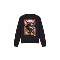 Marvel Unisex Adult X-Men Team Attack Sweatshirt - S, Black