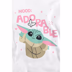 Star Wars: The Mandalorian Unisex Adult Mood Adorable Grogu Sweatshirt - XL, White