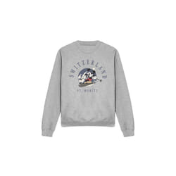 Disney Unisex Adult Switzerland Mickey Mouse Sweatshirt - L, Sport Heather