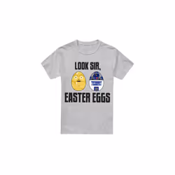 Star Wars Mens Look Sir, Easter Eggs T-Shirt - XL, Sport Heather