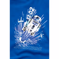 Star Wars Mens Blast Off R2-D2 T-Shirt - S, Royal Blue