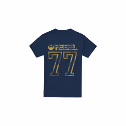 Star Wars Mens Rebel 77 T-Shirt - M, Navy
