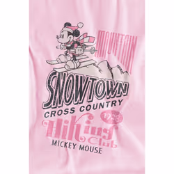 Disney Childrens/Kids Snowtown Ski Mickey Mouse T-Shirt - 3-4 Years, Pink