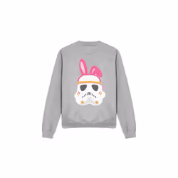Star Wars Unisex Adult Easter Bunny Stormtrooper Sweatshirt - XL, Sport Heather