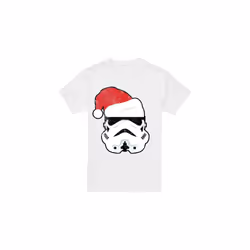 Star Wars Mens Stormtrooper Santa Christmas T-Shirt - L, White