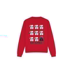 Star Wars Unisex Adult Bah Humbug Stormtrooper Darth Vader Sweatshirt - S, Red