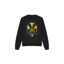 Marvel Unisex Adult X-Men Wolverine Retro Sweatshirt - M, Black