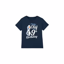 Frozen Childrens/Kids Chillin Like Olaf 9th Birthday T-Shirt - 5-6 Years, Navy