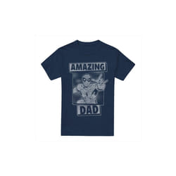 Spider-Man Mens Amazing Dad Mono Fathers Day T-Shirt - XXL, Navy