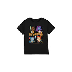 Star Wars Childrens/Kids Young Jedi Adventure Among The Stars T-Shirt - 5-6 Years, Black