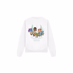 Star Wars Unisex Adult Young Jedi Adventure The Force Is With Us Sweatshirt - XXL, White