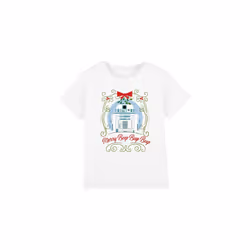 Star Wars Childrens/Kids Merry Beep Boop Beep R2-D2 Christmas T-Shirt - 7-8 Years, White