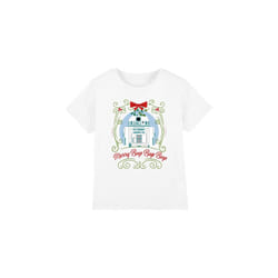 Star Wars Childrens/Kids Merry Beep Boop Beep R2-D2 Christmas T-Shirt - 7-8 Years, White