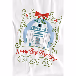 Star Wars Childrens/Kids Merry Beep Boop Beep R2-D2 Christmas T-Shirt - 3-4 Years, White