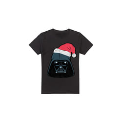 Star Wars Mens Darth Vader Santa Christmas T-Shirt - L, Black
