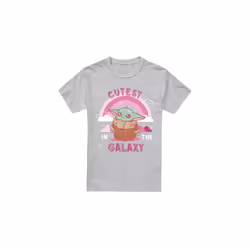 Star Wars: The Mandalorian Mens Cutest In The Galaxy Grogu T-Shirt - XL, Sport Heather