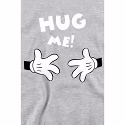 Disney Unisex Adult Hug Me Mickey Mouse Valentine's Day Sweatshirt - S, Sport Heather