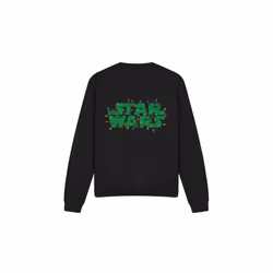 Star Wars Unisex Adult Christmas Lights Logo Sweatshirt - XL, Black