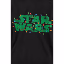 Star Wars Unisex Adult Christmas Lights Logo Sweatshirt - XL, Black