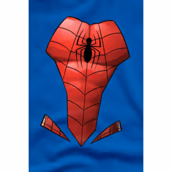 Spider-Man Mens Costume T-Shirt - S, Royal Blue