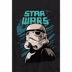 Star Wars Mens Street Glare Stormtrooper T-Shirt - S, Black