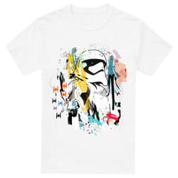 Star Wars Mens Stormtrooper Abstract T-Shirt - XL, White