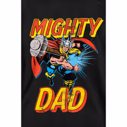 Thor Unisex Adult Mighty Dad Sweatshirt - L, Black