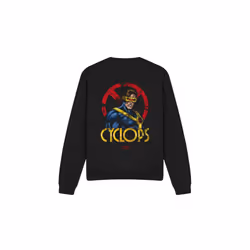 Marvel Unisex Adult X-Men Cyclops Logo Sweatshirt - XL, Black