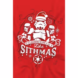 Star Wars Mens Beginning To Look A Lot Like Sithmus Christmas T-Shirt - M, Red