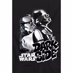 Star Wars Mens Dark Side Duo T-Shirt - XL, Black