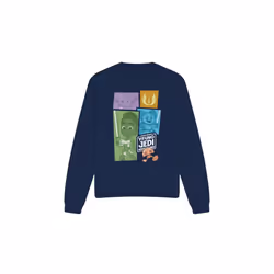 Star Wars Unisex Adult Young Jedi Adventure Blocks Sweatshirt - XXL, Navy