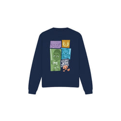 Star Wars Unisex Adult Young Jedi Adventure Blocks Sweatshirt - L, Navy