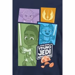 Star Wars Unisex Adult Young Jedi Adventure Blocks Sweatshirt - L, Navy