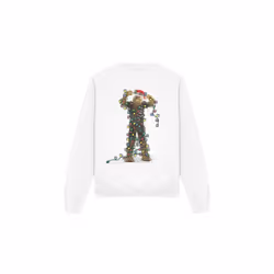Star Wars Unisex Adult Chewbacca Fairy Lights Christmas Sweatshirt - XXL, White