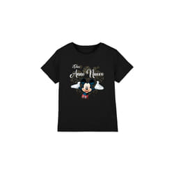 Disney Childrens/Kids Italian Mickey Mouse Fireworks New Year T-Shirt - 12-13 Years, Black