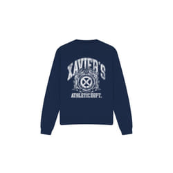 Marvel Unisex Adult X-Men Athletic Dept Professor X Sweatshirt - XL, Navy