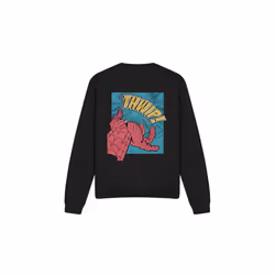 Spider-Man Unisex Adult Thwip Sweatshirt - L, Black