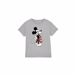 Disney Childrens/Kids Mickey Mouse Scarf Christmas T-Shirt - 3-4 Years, Sport Heather