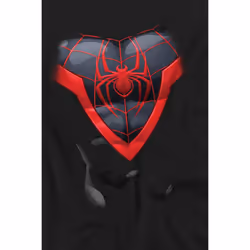 Spider-Man Mens Miles Morales Costume T-Shirt - L, Black