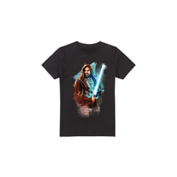 Star Wars Mens Obi Wan Kenobi Painted T-Shirt - S, Black