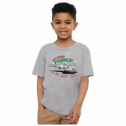 Star Wars: The Mandalorian Childrens/Kids Merry Force Be With You Grogu T-Shirt - 12-13 Years, Sport Heather