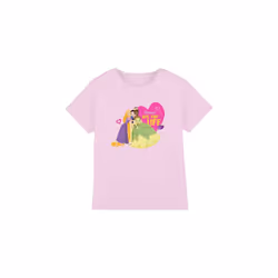 Disney Princess Childrens/Kids Friends Are For Life Valentine's Day T-Shirt - 7-8 Years, Pink