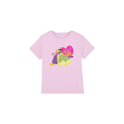 Disney Princess Childrens/Kids Friends Are For Life Valentine's Day T-Shirt - 7-8 Years, Pink