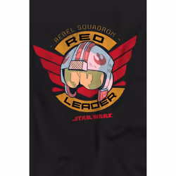 Star Wars Mens Red Leader T-Shirt - M, Black