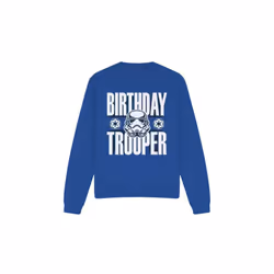Star Wars Unisex Adult Birthday Troopers Sweatshirt - XXL, Royal Blue