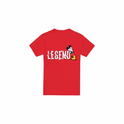 Disney Mens Legend Mickey Mouse Fathers Day T-Shirt - M, Red