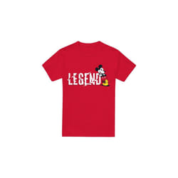 Disney Mens Legend Mickey Mouse Fathers Day T-Shirt - M, Red